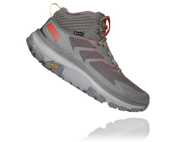 Hoka One One Toa GORE-TEX Mens UK - Grey Hiking Shoes - HYEGL7210